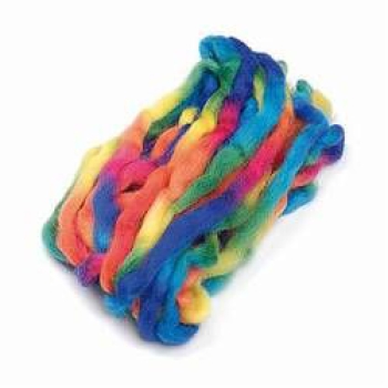 Schafwolle "Space-Wolle" regenbogen 25g