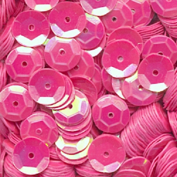 Pailletten im Blister 6mm pink irisierend