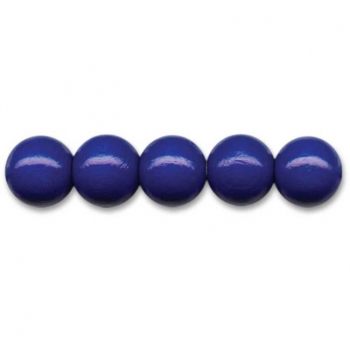 Deutsche Holzperlen Ø6mm marineblau