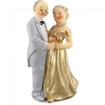 Hochzeitspaar Goldene Hochzeit 12cm