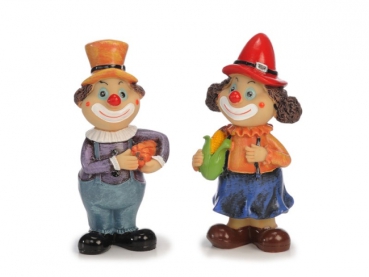 Clown aus Poly mit Gemüse 7x5x17cm