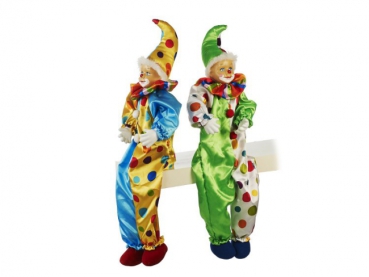 Clown Kantenhocker aus Poly 70cm