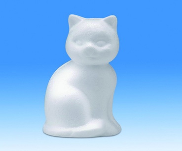 Styropor Katze 13 cm