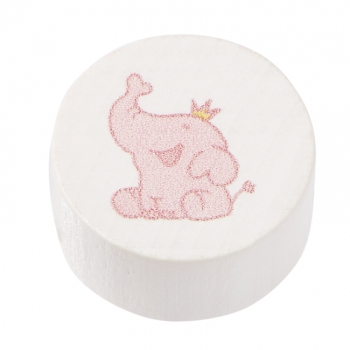 Schnulli-Scheibe Elefant 20x10mm rosé