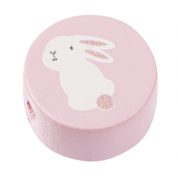 Schnulli-Scheibe Hase 20x10mm rosé