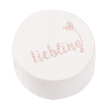 Schnulli-Scheibe Liebling 20x10mm rosé