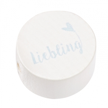 Schnulli-Scheibe Liebling 20x10mm hellblau