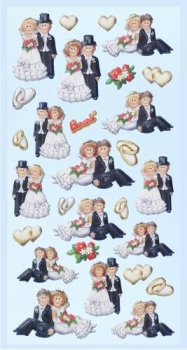 SOFTY-Stickers Hochzeitspaare