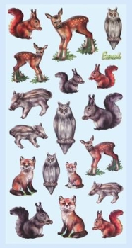 SOFTY-Stickers Tiere des Waldes