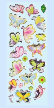 GLOSSY-Stickers Schmetterling I