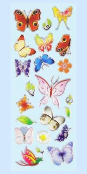 GLOSSY-Stickers Schmetterling II