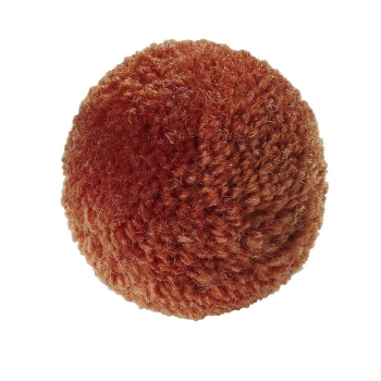 Woll-Pompons 25 mm braun Btl. a 4 St.