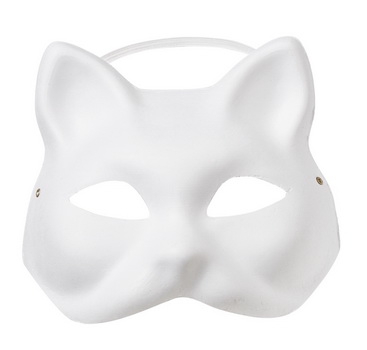 Maske Katze 19x16,5cm