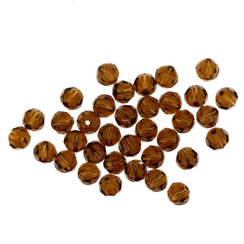 Swarovski Glasschliffperlen 6mm smoked topas