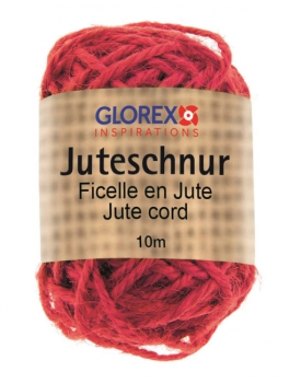 Juteschnur 10m rot