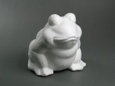 Styropor Frosch 13,5x12,5cm