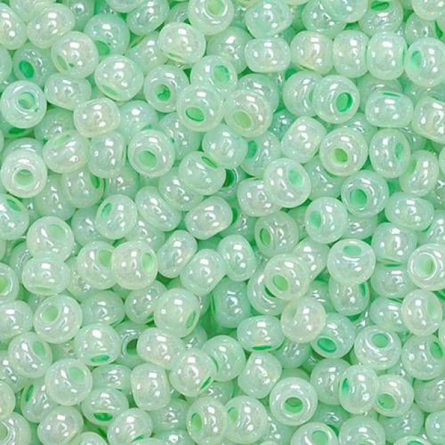 Rocailles jade opak 2,5mm