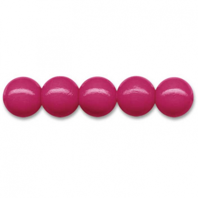 Deutsche Holzperlen Ø4mm fuchsia