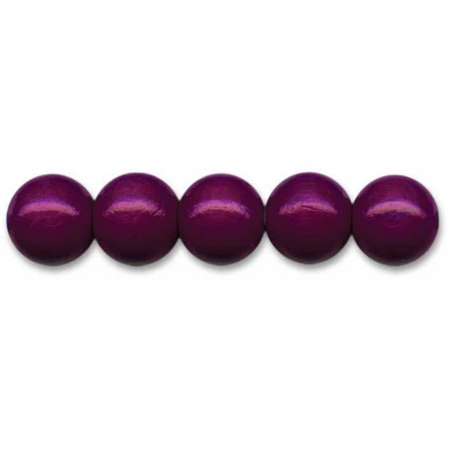 Deutsche Holzperlen Ø6mm violett