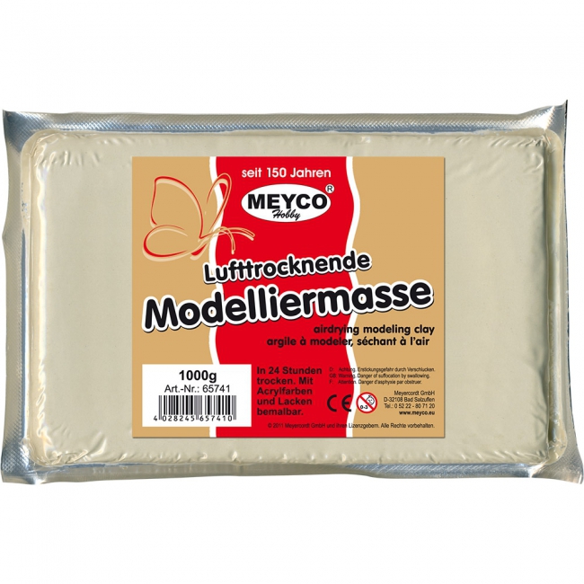 Lufttrocknende Modelliermasse natur 1000g