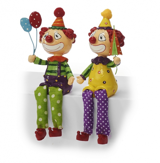 Poly Clown Kantenhocker 17cm