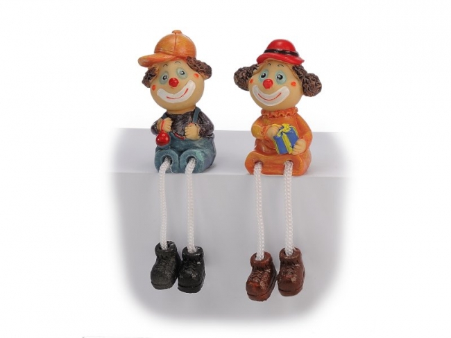 Clown Kantenhocker aus Poly 4x3x9cm