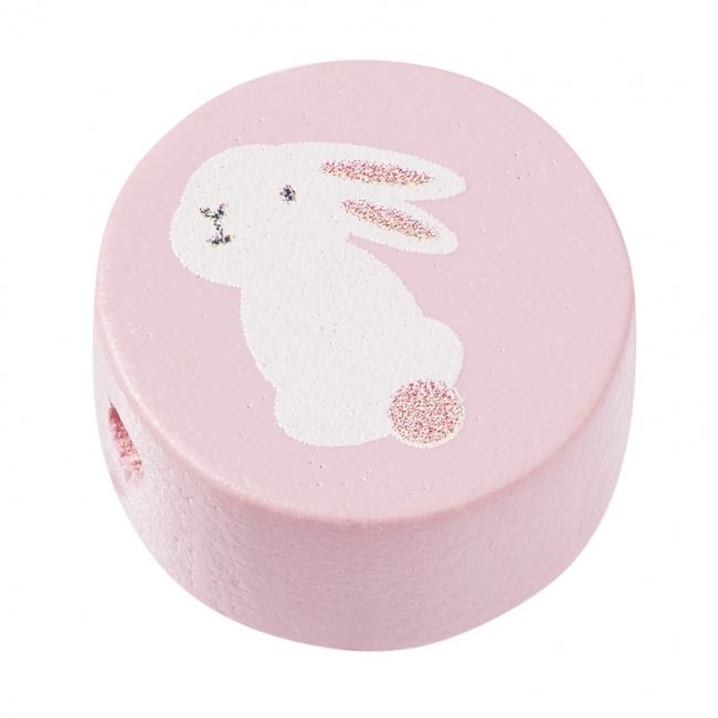 Schnulli-Scheibe Hase 20x10mm rosé