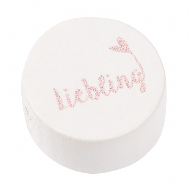 Schnulli-Scheibe Liebling 20x10mm rosé