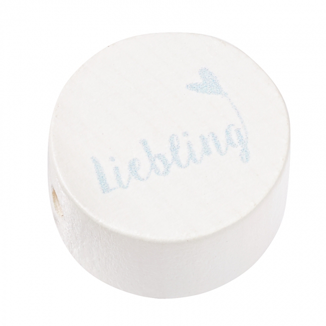 Schnulli-Scheibe Liebling 20x10mm hellblau