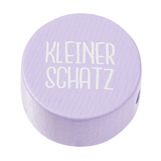 Schnulli-Scheibe Kleiner Schatz 20x10mm flieder