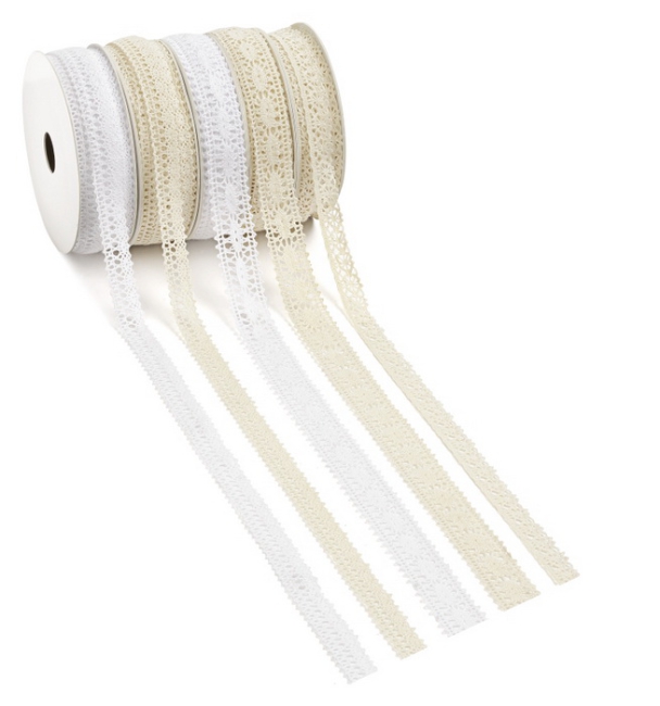 Spitze Gent 17mm x 20m creme