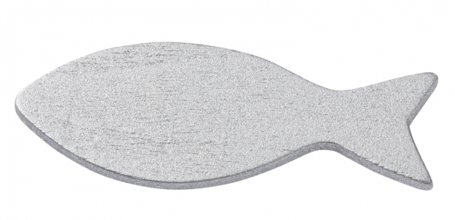 Streuteil Fisch 5cm silberfarben