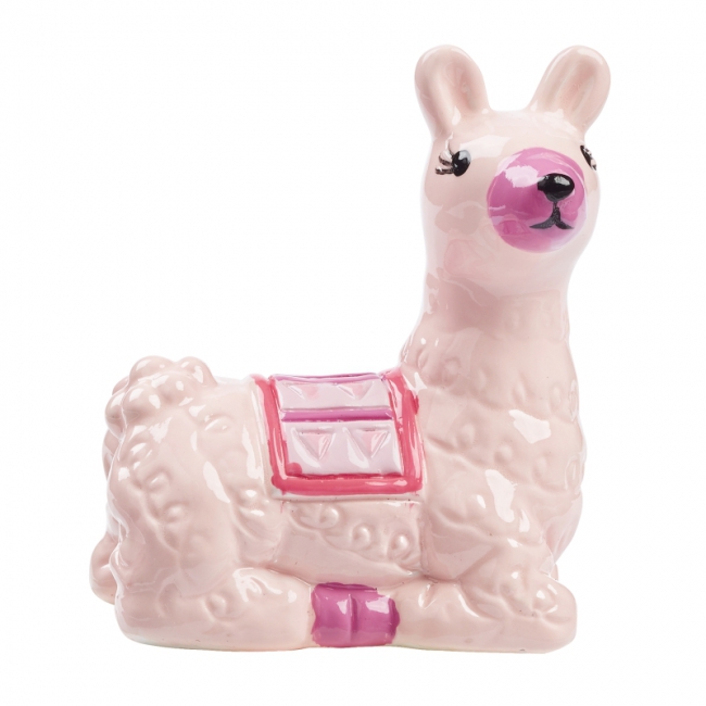 Lama liegend 4,5cm rosa