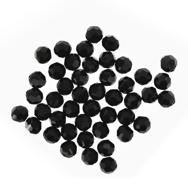 Swarovski Glasschliffperlen 4mm schwarz jet