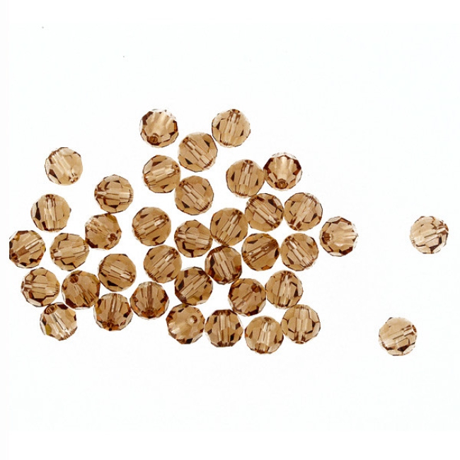 Swarovski Glasschliffperlen 6mm light smoked topas