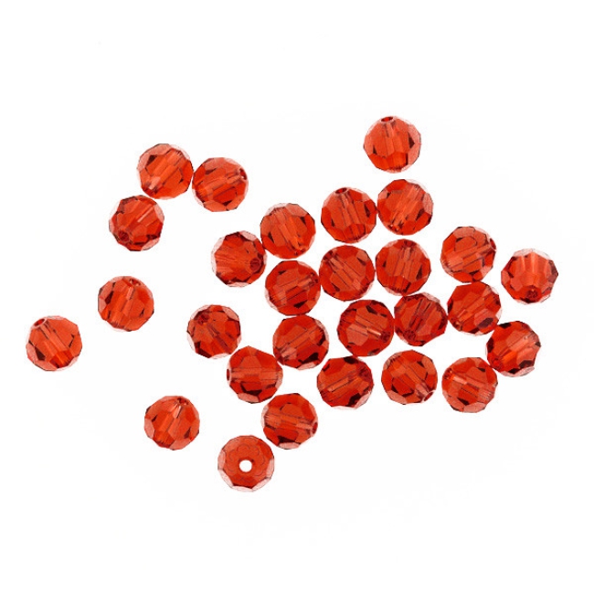 Swarovski Glasschliffperlen 6mm indian red