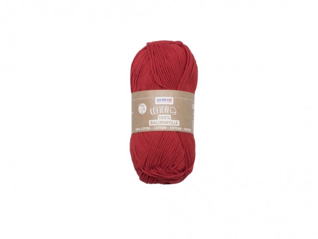 Cotton 100% Baumwolle 50g rot