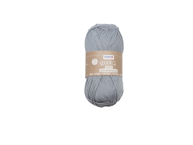 Cotton 100% Baumwolle 50g grau