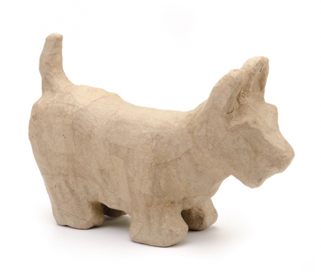 Papp-Figur Schottischer Hund 23x14,5x8 cm