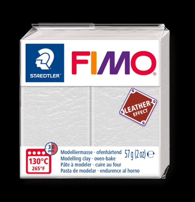 FIMO leather-effect 57g elfenbein