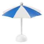 Sonnenschirm blau/weiss 10x10cm